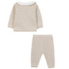 TARTINE ET CHOCOLAT Brushed Fleece Baby Set - Beige Chiné