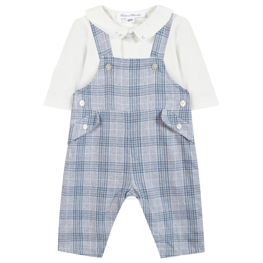 TARTINE ET CHOCOLAT Overall Baby Set - Gris Chiné Clair