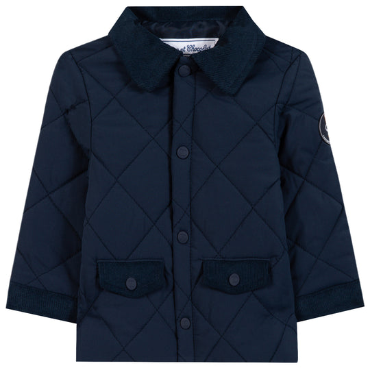 TARTINE ET CHOCOLAT Quilted Baby Jacket - Marine