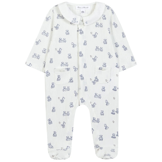 TARTINE ET CHOCOLAT Teddy Pajamas - Nacre