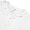 TARTINE ET CHOCOLAT Embroidered Footed Pajamas - Nacre