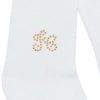 TARTINE ET CHOCOLAT Embellished Baby Tights - Nacre