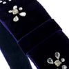 TARTINE ET CHOCOLAT Velvet Embellished Headband - Marine