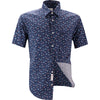 Printed Short Sleeve Button Down