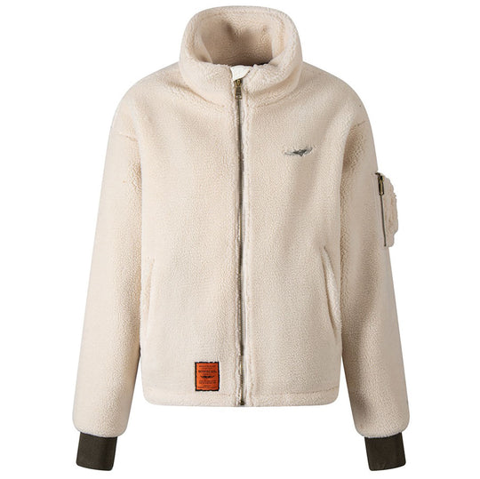 BOMBERS ORIGINAL Cleveland Fleece Jacket - Creme