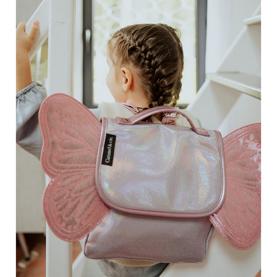 Butterfly Backpack - Iridescent Pink