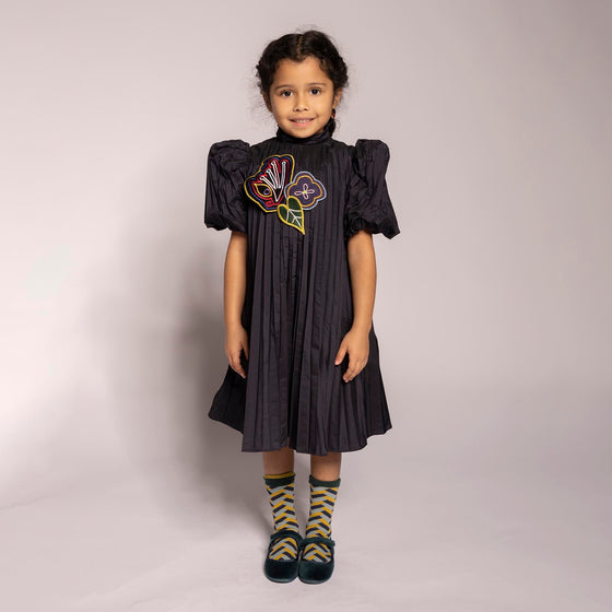 tia cibani pleated dress Cornucopia Pleated Wrap Frock Dress 12 / Moss