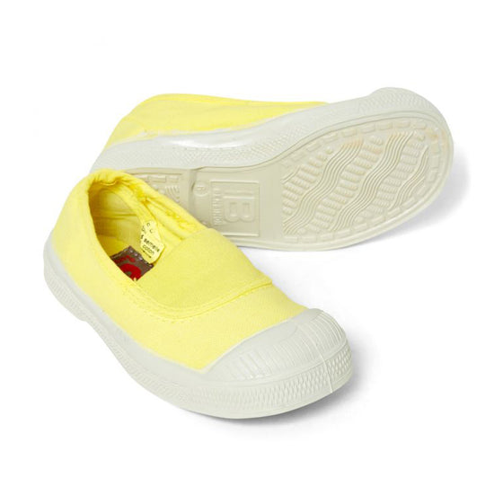 Kids -  Elastic Tennis Shoes - Citron