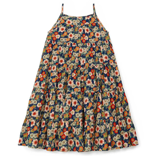 BONTON Calypso 70's Floral Midi Dress