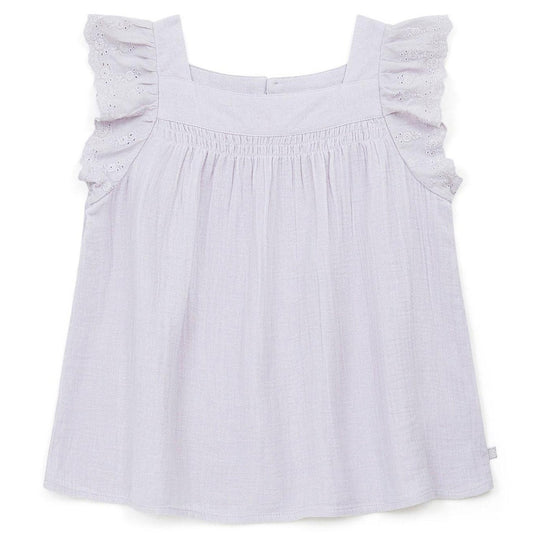 BONTON Castille Lilac Gauze Cotton Blouse