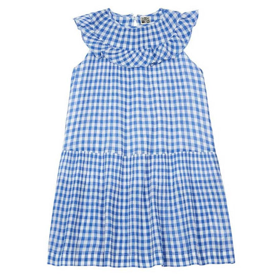BONTON Vichy Blue Eglantine Dress