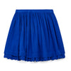Bleu Vacances Papillon Gauze Cotton Skirt