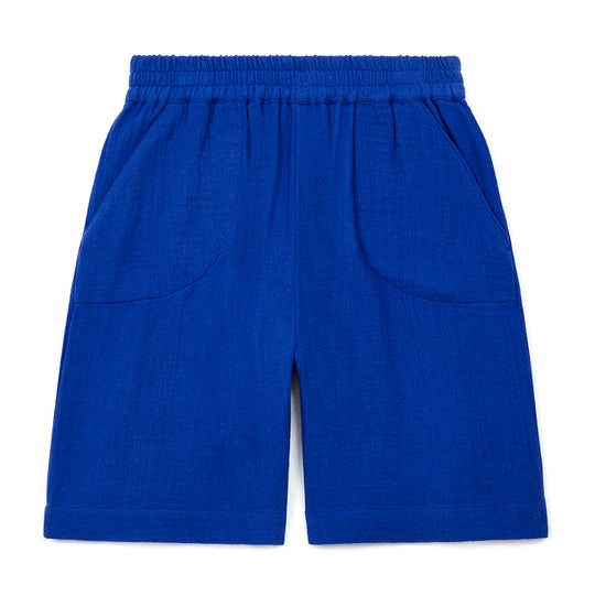 BONTON Bleu Vacances Rambo Gauze Cotton Shorts