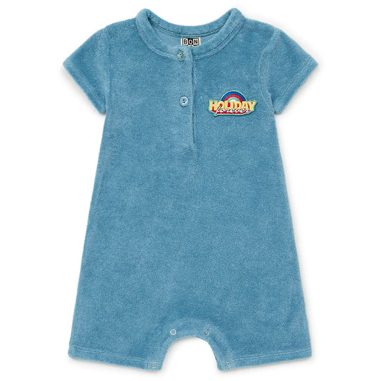 BONTON Holiday Forever Terry Baby Romper