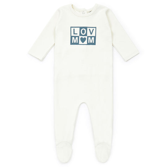 Love Mom Footed Pajamas