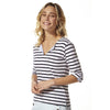 Edel Striped Shirt - White/Marine  - FINAL SALE