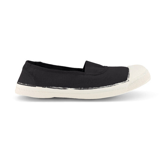 BENSIMON Womens - Elastic Tennis Shoes - Carbon