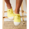 Womens -  Laces Tennis Shoes - Citron