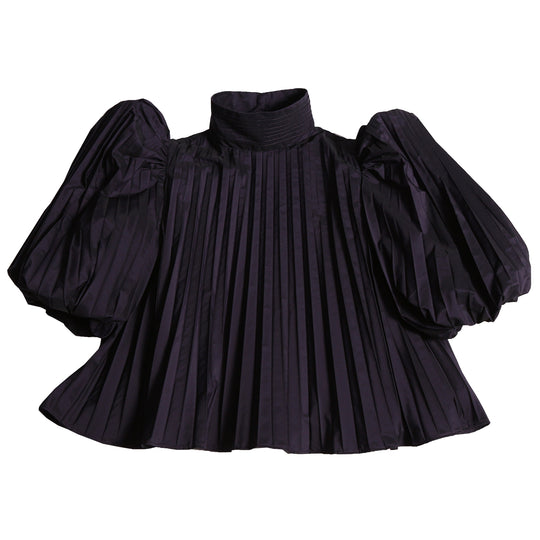TIA CIBANI Genoveva Pleated Blouse