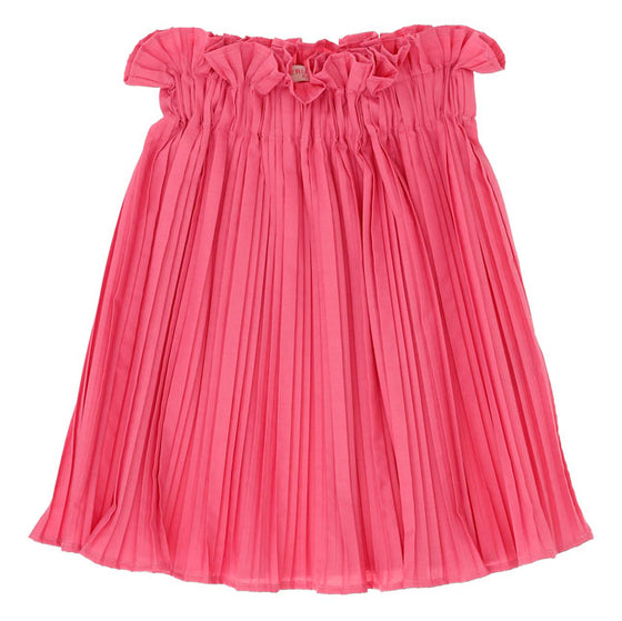 Accordion Pleat Skirt - Candy Pink
