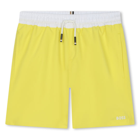 BOSS KIDSWEAR Magic Illusion Yellow Surf Shorts