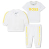 Straw Yellow Tracksuit And T-shirt Baby Set