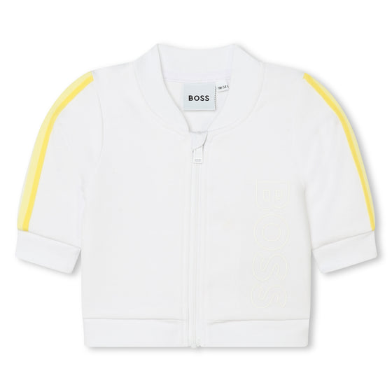 Straw Yellow Tracksuit And T-shirt Baby Set