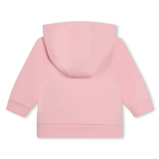 Pink Tracksuit And T-shirt Baby Set