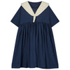LITTLE CREATIVE FACTORY Cruise Dress - Cream & Dark Blue