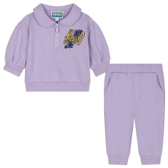 Lilac Fleur Baby Sweatsuit