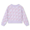 Lilac Logo Stripe Sweatshirt