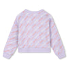 Lilac Logo Stripe Sweatshirt