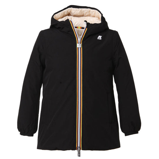 K-WAY Eco Stretch Thermo Double Parka - Black / Cream