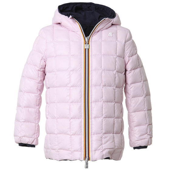 Eco Stretch Thermo Reversible Parka - Blue / Pink