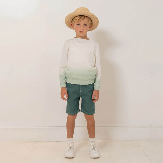 BONPOINT Tahar Ombre Sweater - Celadon Green