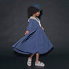 LITTLE CREATIVE FACTORY Cruise Dress - Cream & Dark Blue