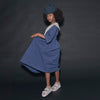 LITTLE CREATIVE FACTORY Cruise Dress - Cream & Dark Blue