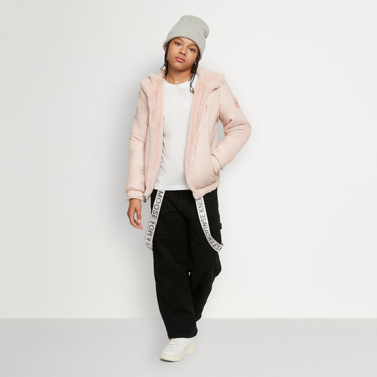 MOOSE KNUCKLES Simcoe Reversible Bunny Jacket - Dusty Rose