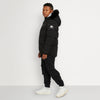 Unisex 3Q Jacket with Shearling Hood - Black
