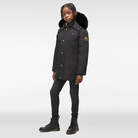 MOOSE KNUCKLES Gold Parka with Shearling Hood