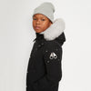 Unisex Parka with Shearling Hood - Black / Natural