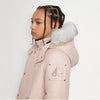 Unisex Parka with Shearling Hood - Dusty Rose