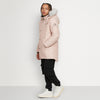 Unisex Parka with Shearling Hood - Dusty Rose