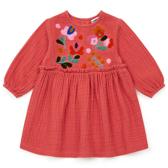 BONTON Folie Rosewood Double Gauze Dress