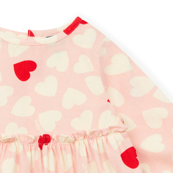 Rosy Heart Folie Baby Dress