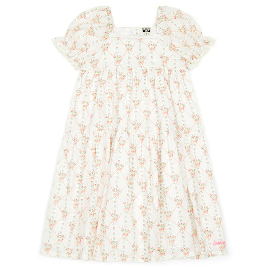 BONTON Antoinette Print Georgette Midi Dress