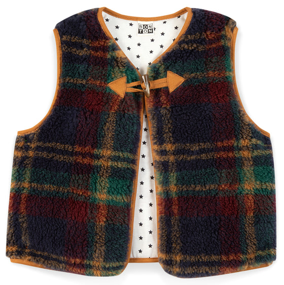 César Cotton Fleece Layering Vest