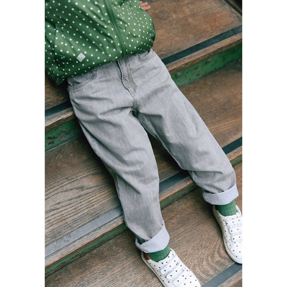 Soft Grey Cotton Dandy Pants