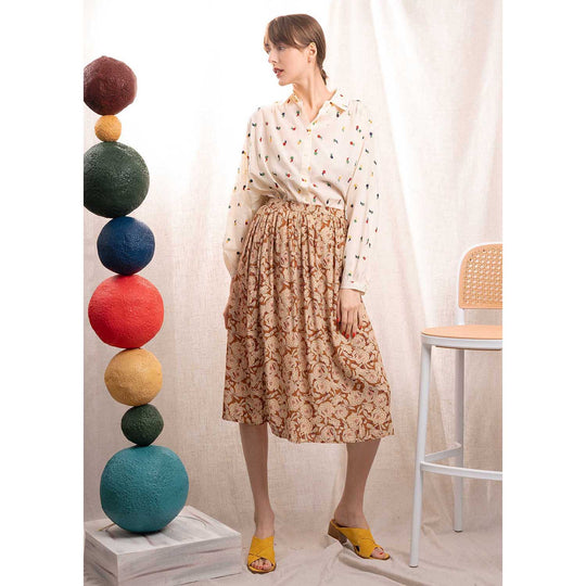 BONTON Holaw Floral Midi Skirt - Women's