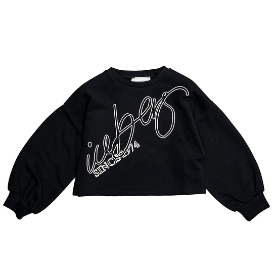 ICEBERG Swirl Logo Cropped Sweatshirt